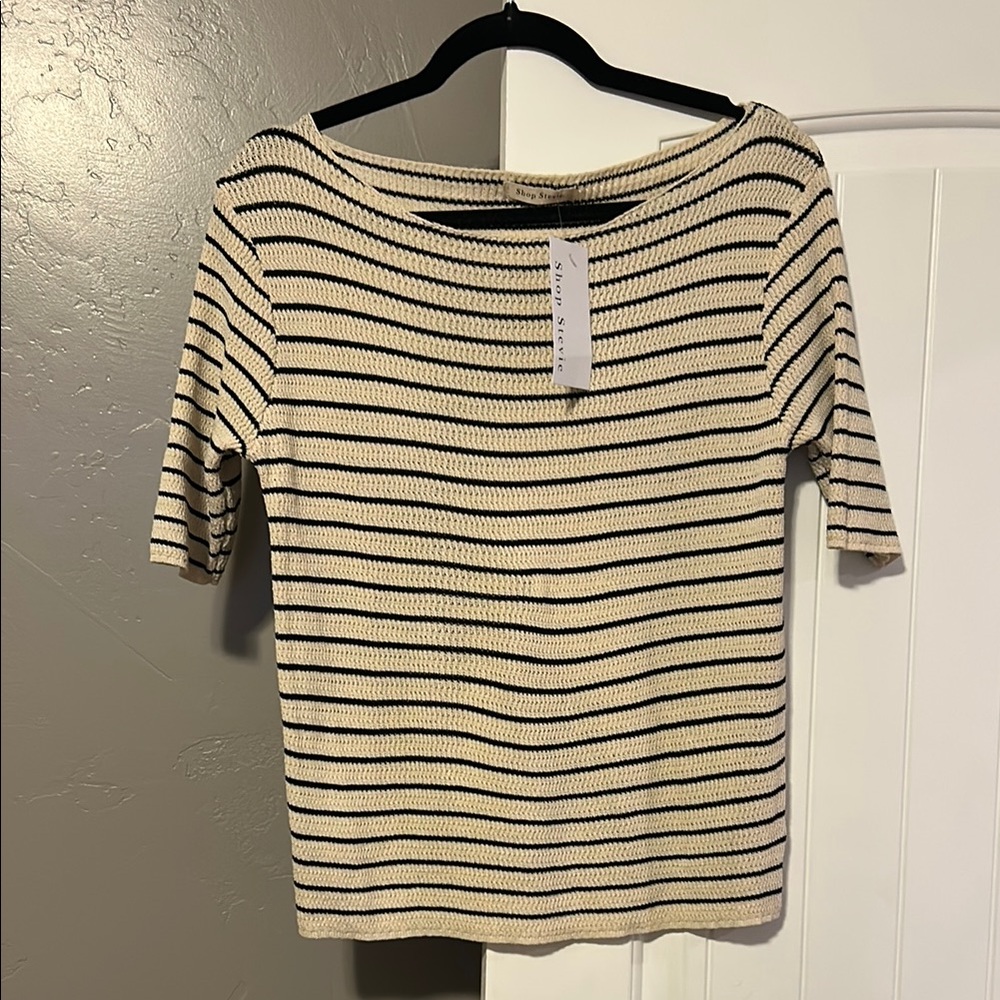 Striped Knit Top